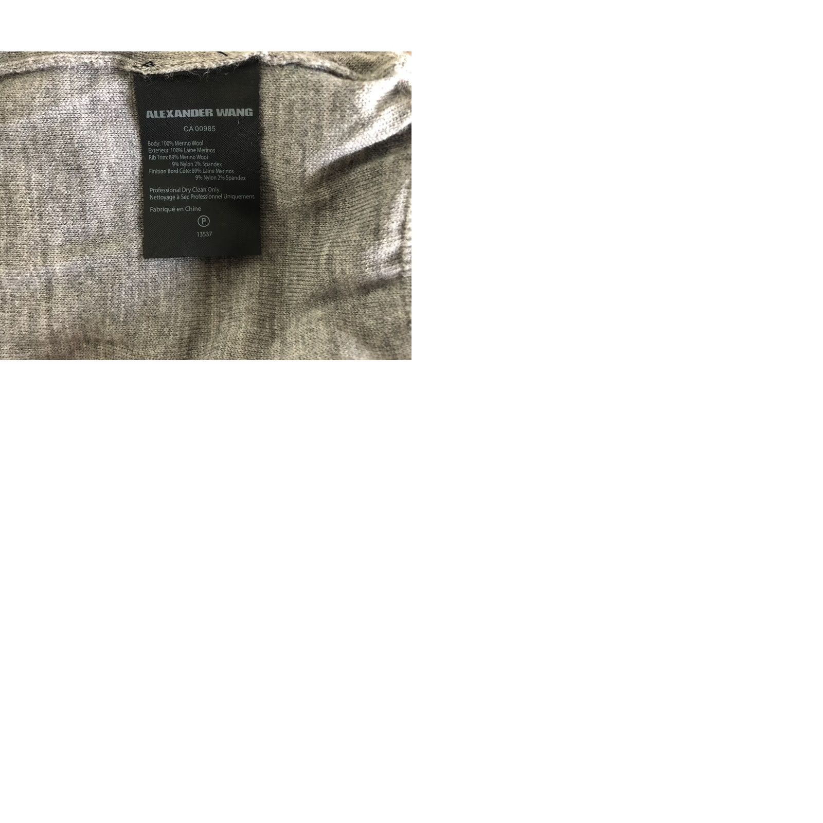 Alexander Wang Alexander Wang Pullover Sweater Women Gray S Merino Wool Layered Size S / US 4 / IT 40 - 9 Thumbnail