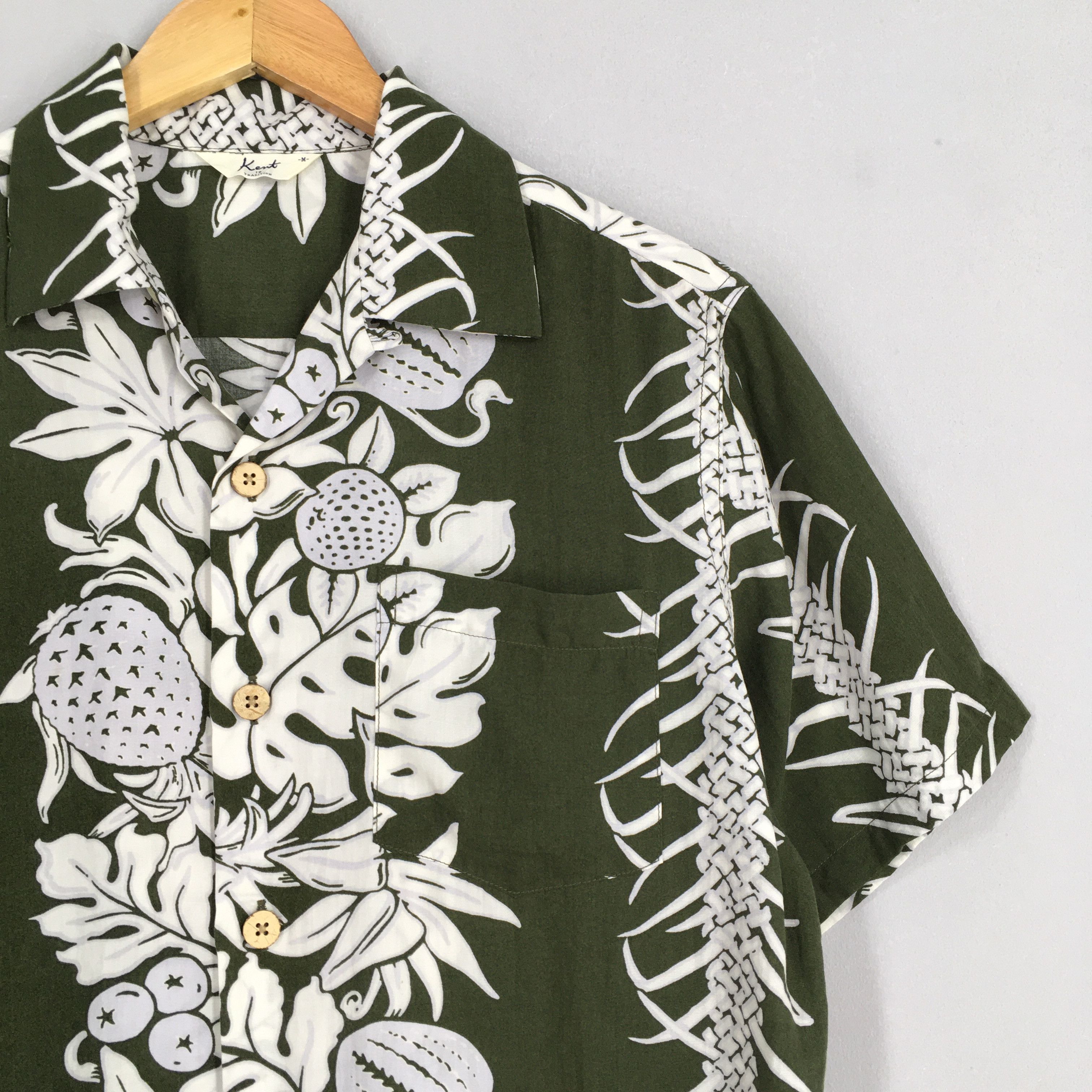 Other Vintage Floral Pineapple Hawaiian Aloha Cotton Shirt Medium Size US M / EU 48-50 / 2 - 2 Thumbnail