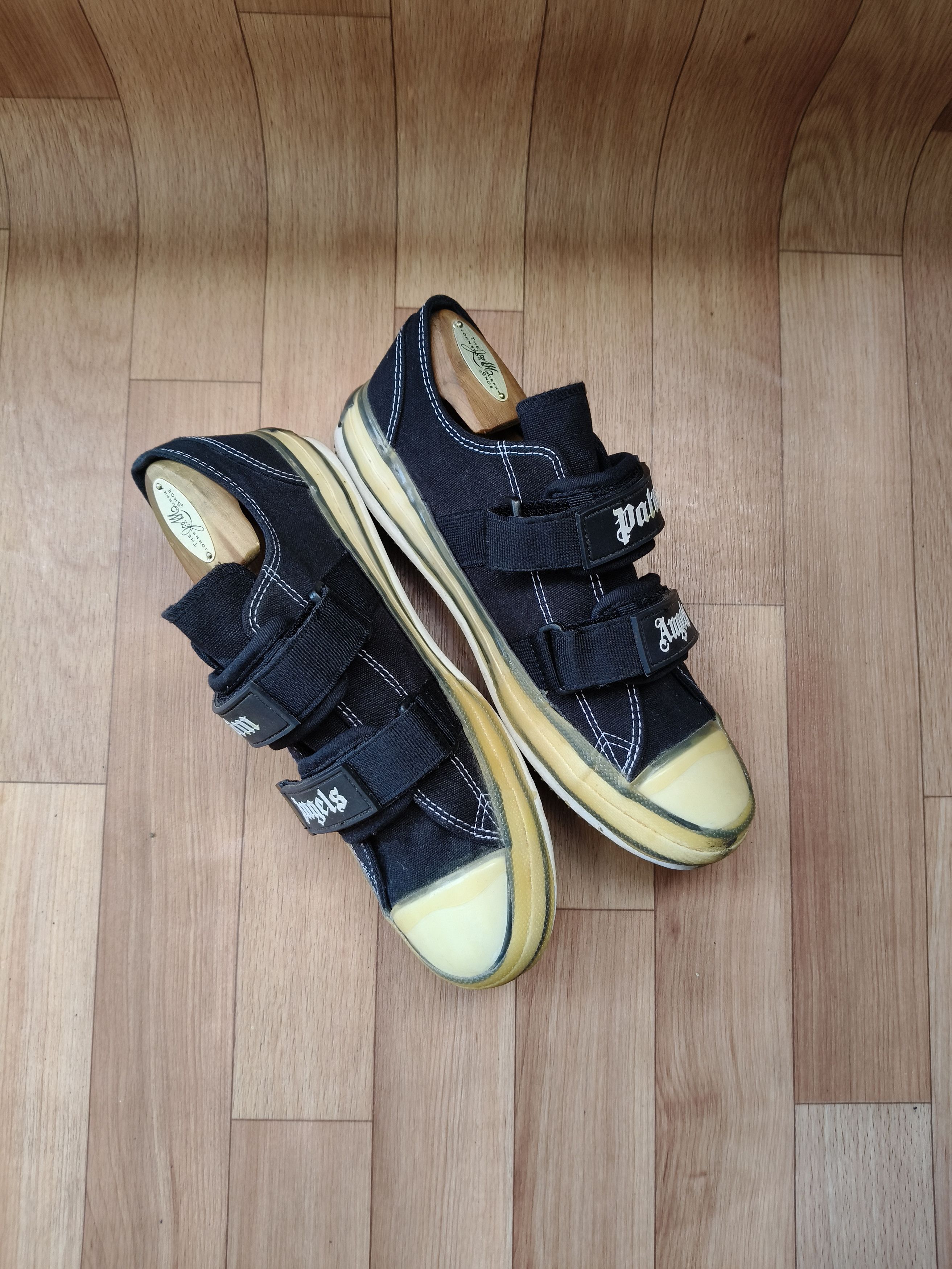 Palm Angels Black velcro vulcanised sneakers Size US 8 / EU 41 - 6 Thumbnail