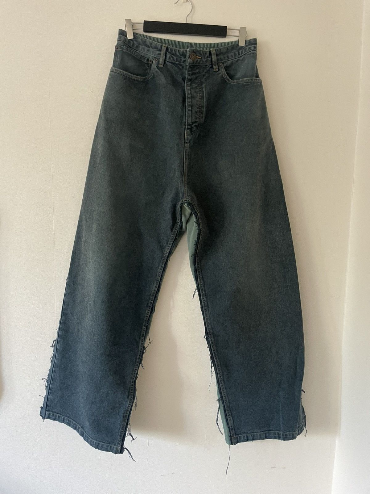 Balenciaga Hybrid Baggy Jeans Size US 31 - 2 Thumbnail