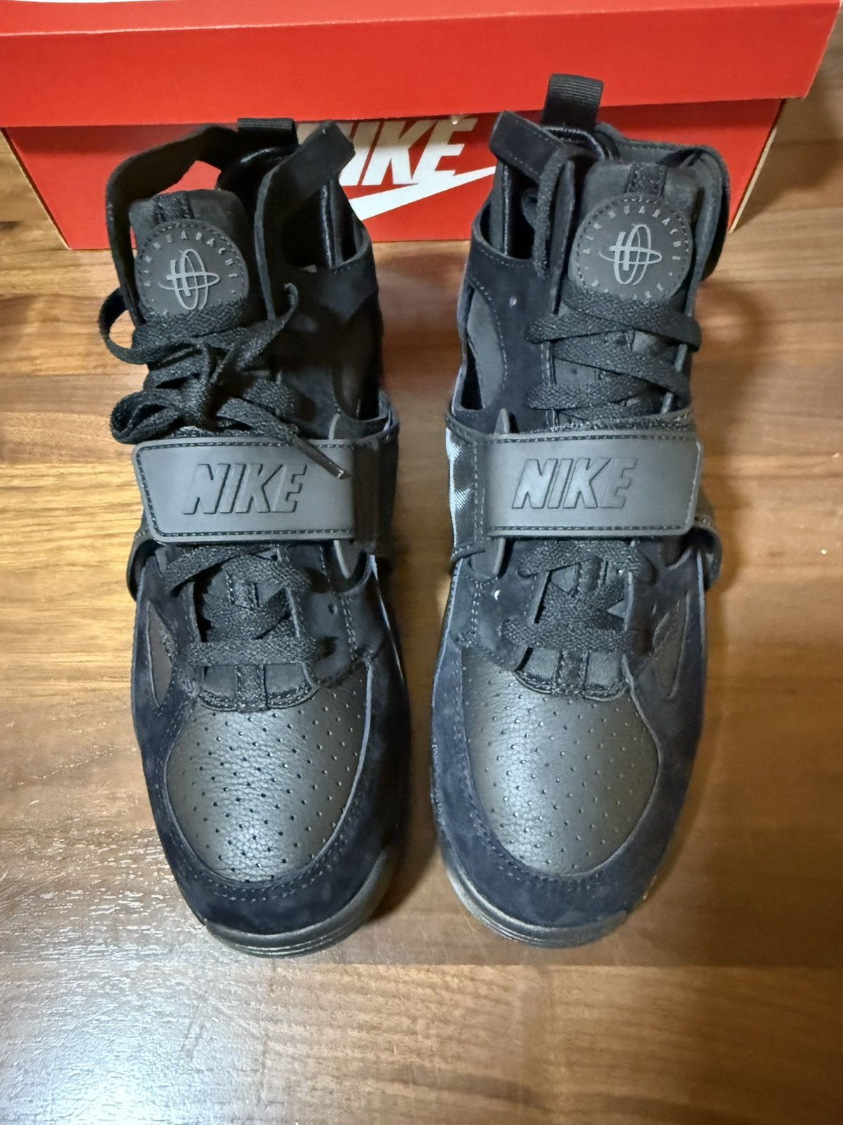 Nike Nike Air Trainer Huarache Triple Black Retro Size 11.5 Size US 11.5 / EU 44-45 - 4 Thumbnail