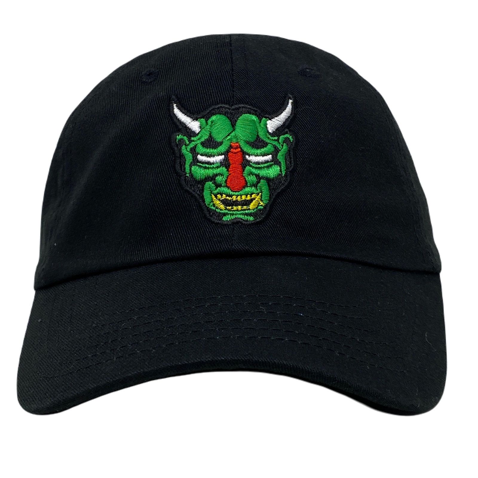 Other Oni Mask Green Dad Hat Size ONE SIZE - 3 Thumbnail