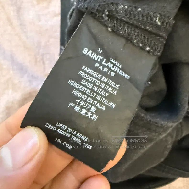 Saint Laurent Paris Saint Laurent Paris Jeans Size US 33 - 8 Thumbnail