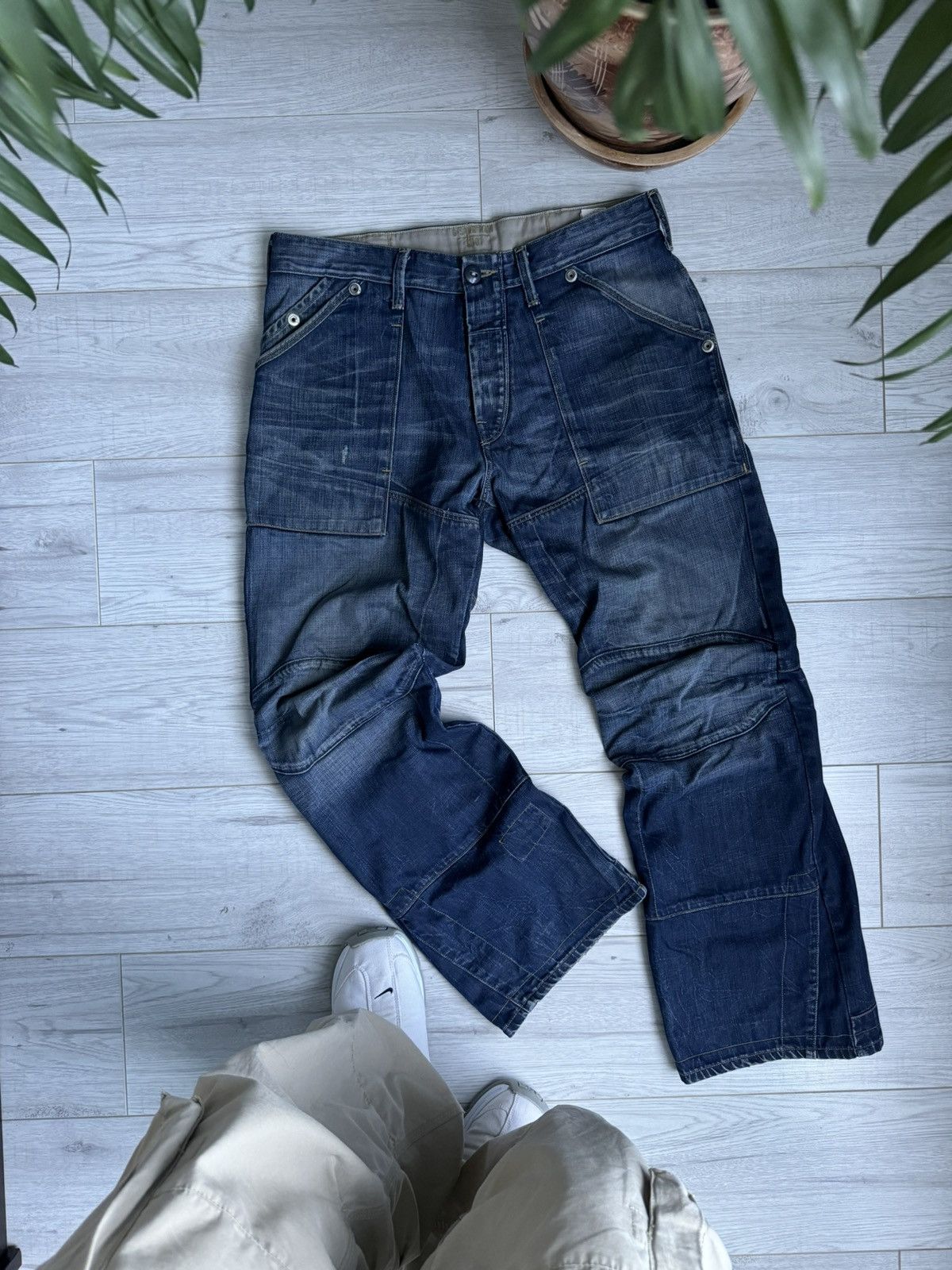 G-Star × Vintage Vintage G Star Raw hype double knee jeans denim pants Size US 34 / EU 50 - 2 Thumbnail