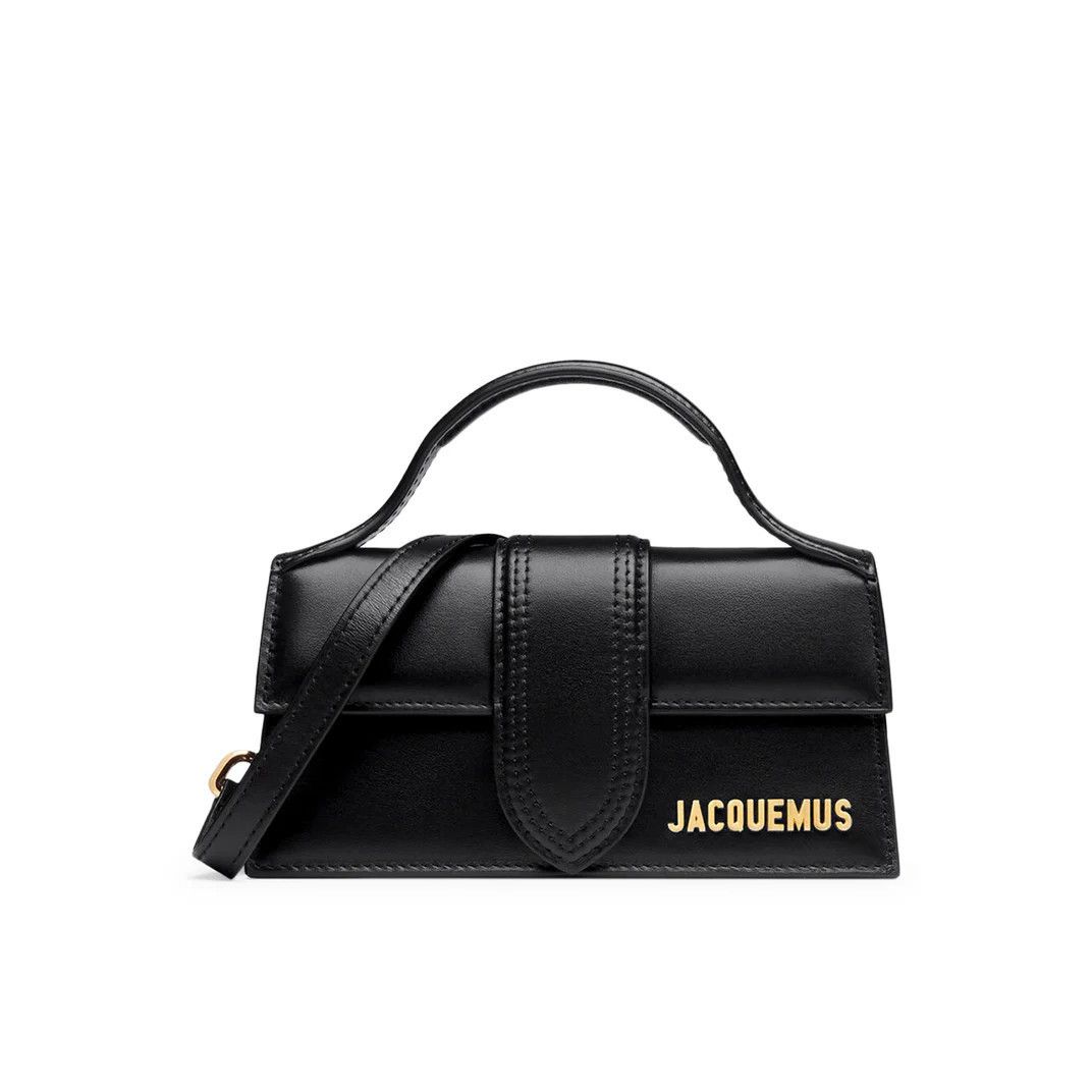 Jacquemus JACQUEMUS The Bambino Black Leather Flap Small Shoulder Bag Size ONE SIZE - 1 Thumbnail