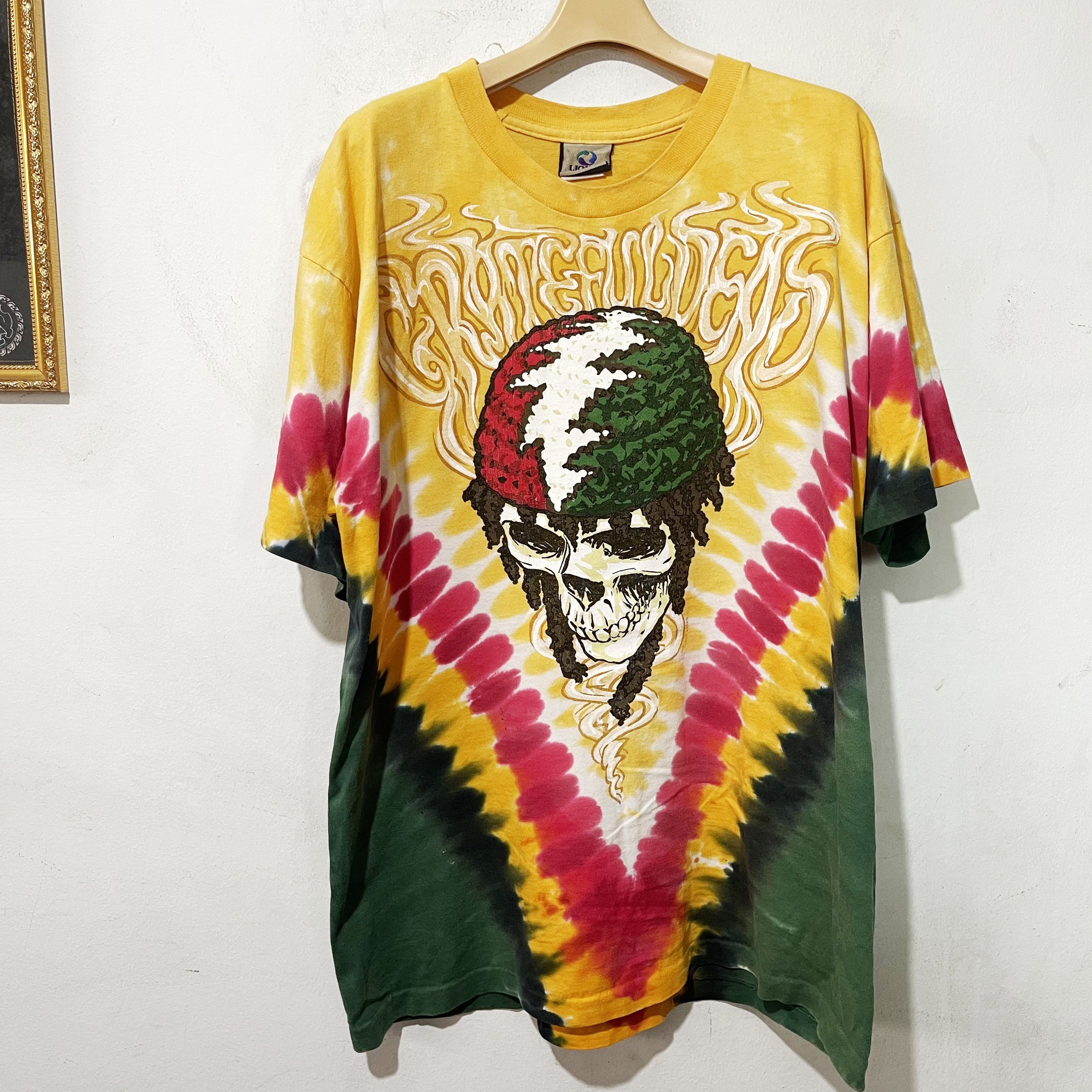 Grateful Dead Vintage 2003 Grateful Dead Rasta Skeleton Shirt Size US L / EU 52-54 / 3 - 1 Thumbnail