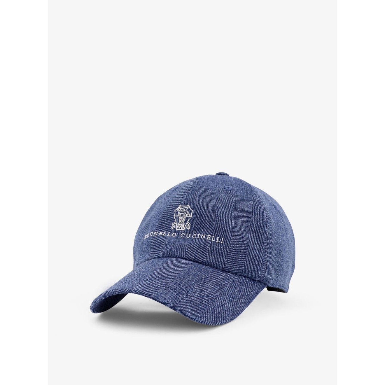 Brunello Cucinelli BRUNELLO CUCINELLI Blue Linen/Wool Baseball Cap New & Authen Size ONE SIZE - 2 Thumbnail