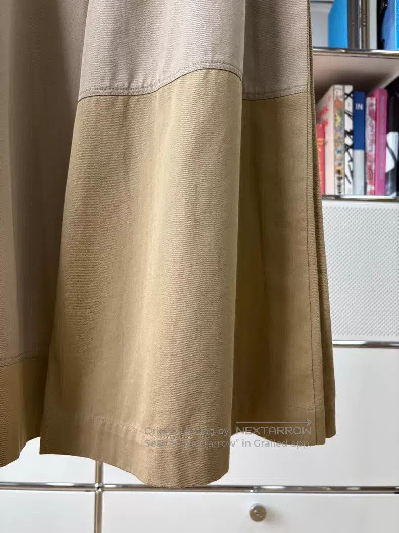 Loewe Loewe Khaki Colored Patchwork Nine-Quarter High-Waisted Wi Size 42" / US 20 - 2 Thumbnail