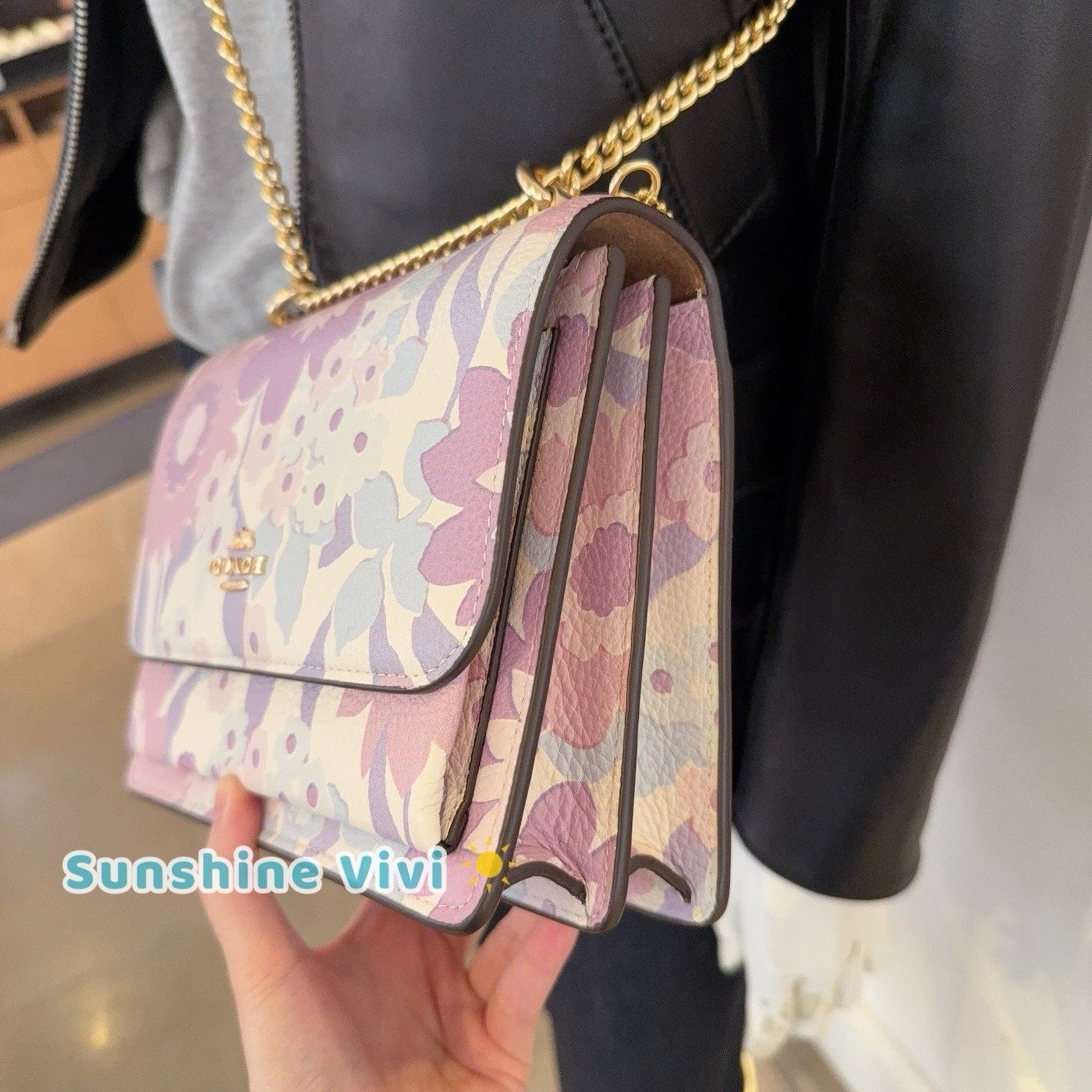 Coach NWT Coach CBM06 Klare Crossbody Bag Floral Gold/Ivory Multi Size ONE SIZE - 5 Thumbnail