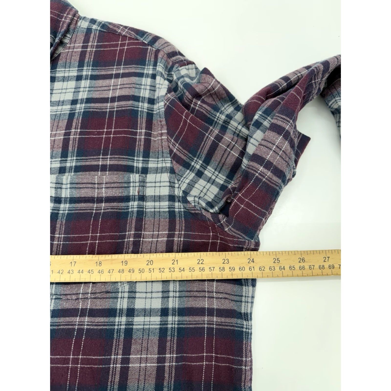 Chaps VINTAGE Chaps Mens Flannel Shirt XL Plaid Maroon Long Sleeve Button Up Size US XL / EU 56 / 4 - 7 Thumbnail