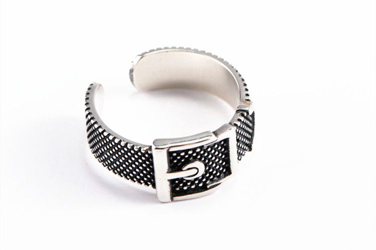 Jewelry Creative Belt Head Ring Size ONE SIZE - 2 Thumbnail