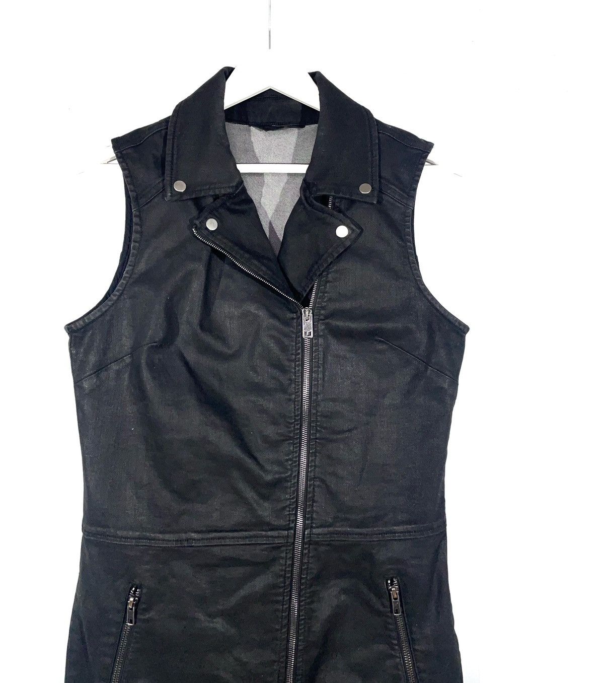 Designer × Diesel Diesel Women Black Denim Full Zip Dress Size L LAMPO Opium Size L / US 10 / IT 46 - 2 Thumbnail
