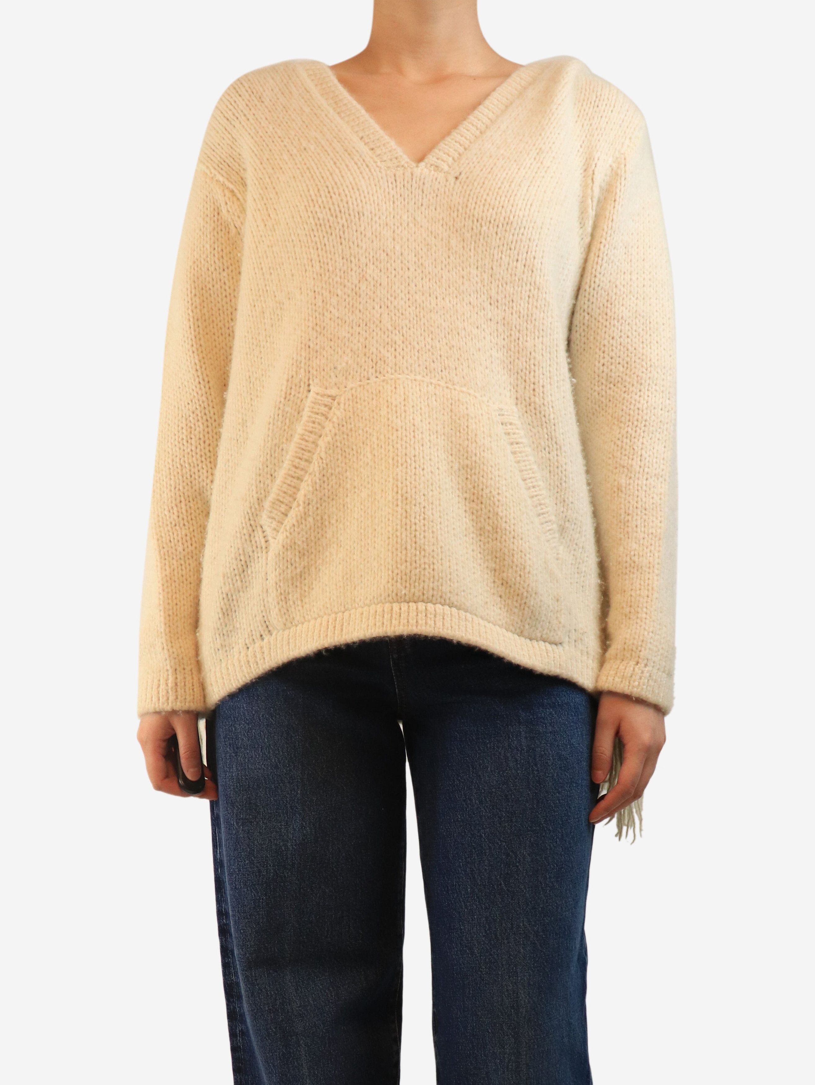 Other Cream cashmere fringed hoodie - S Size S / US 4 / IT 40 - 1 Thumbnail