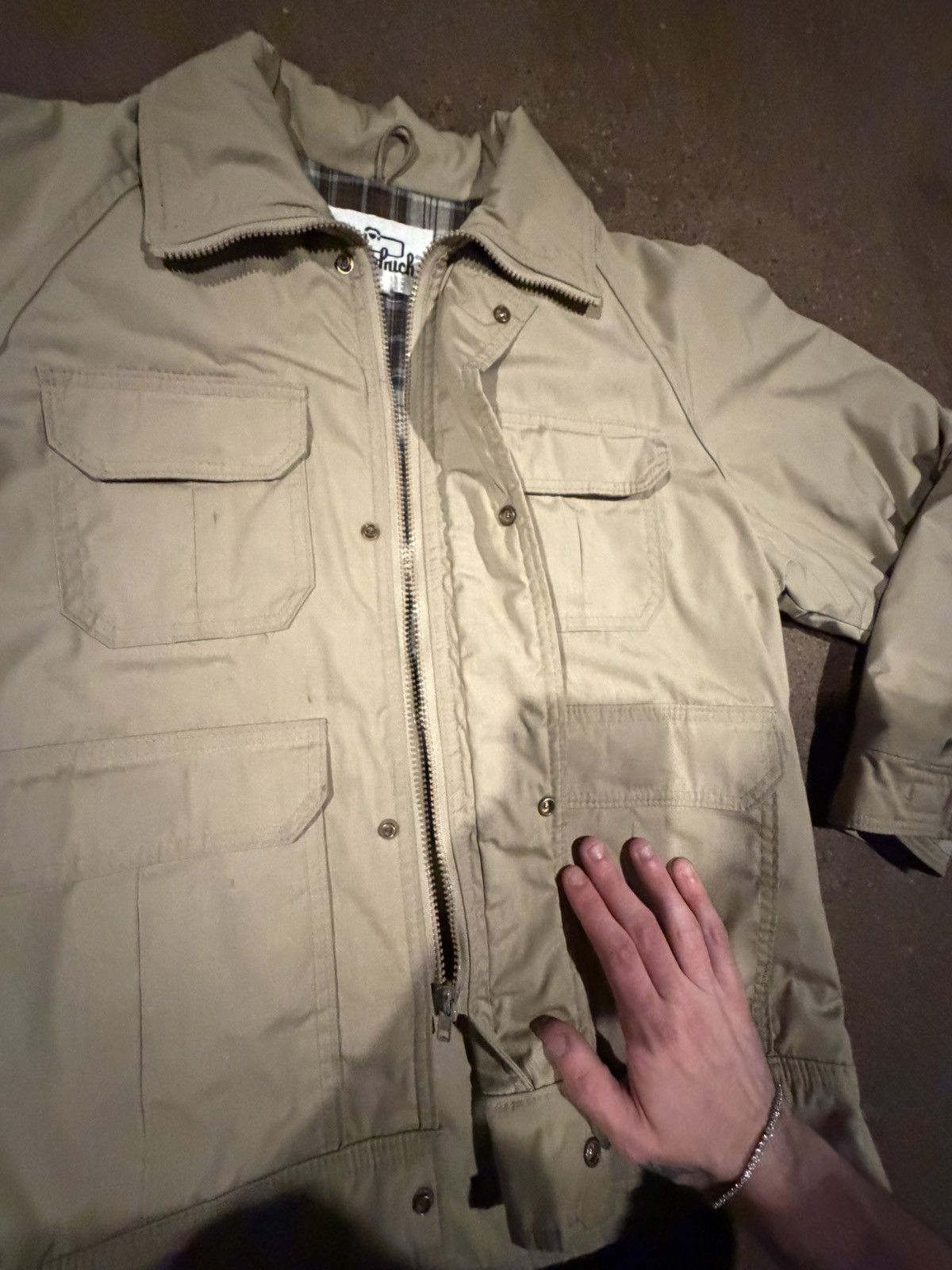 Vintage Vintage beige hunting barn field coat jacket flannel lined Size US L / EU 52-54 / 3 - 3 Thumbnail