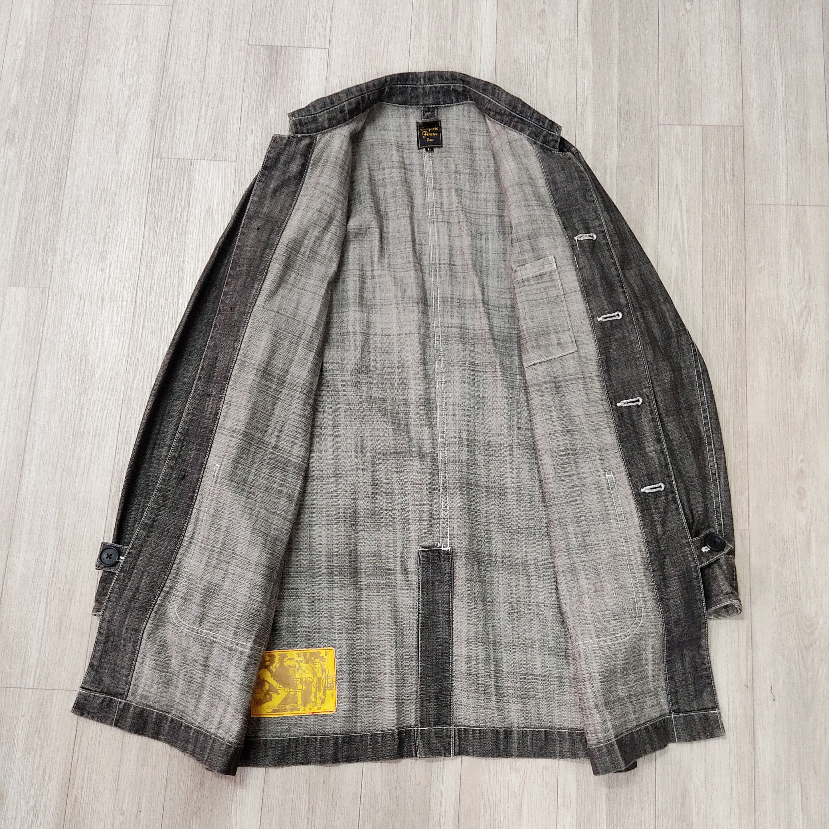 GOODENOUGH Rare! Complete Finesse by Fujiwara: Long Denim Chore Jacket Size US M / EU 48-50 / 2 - 11 Thumbnail