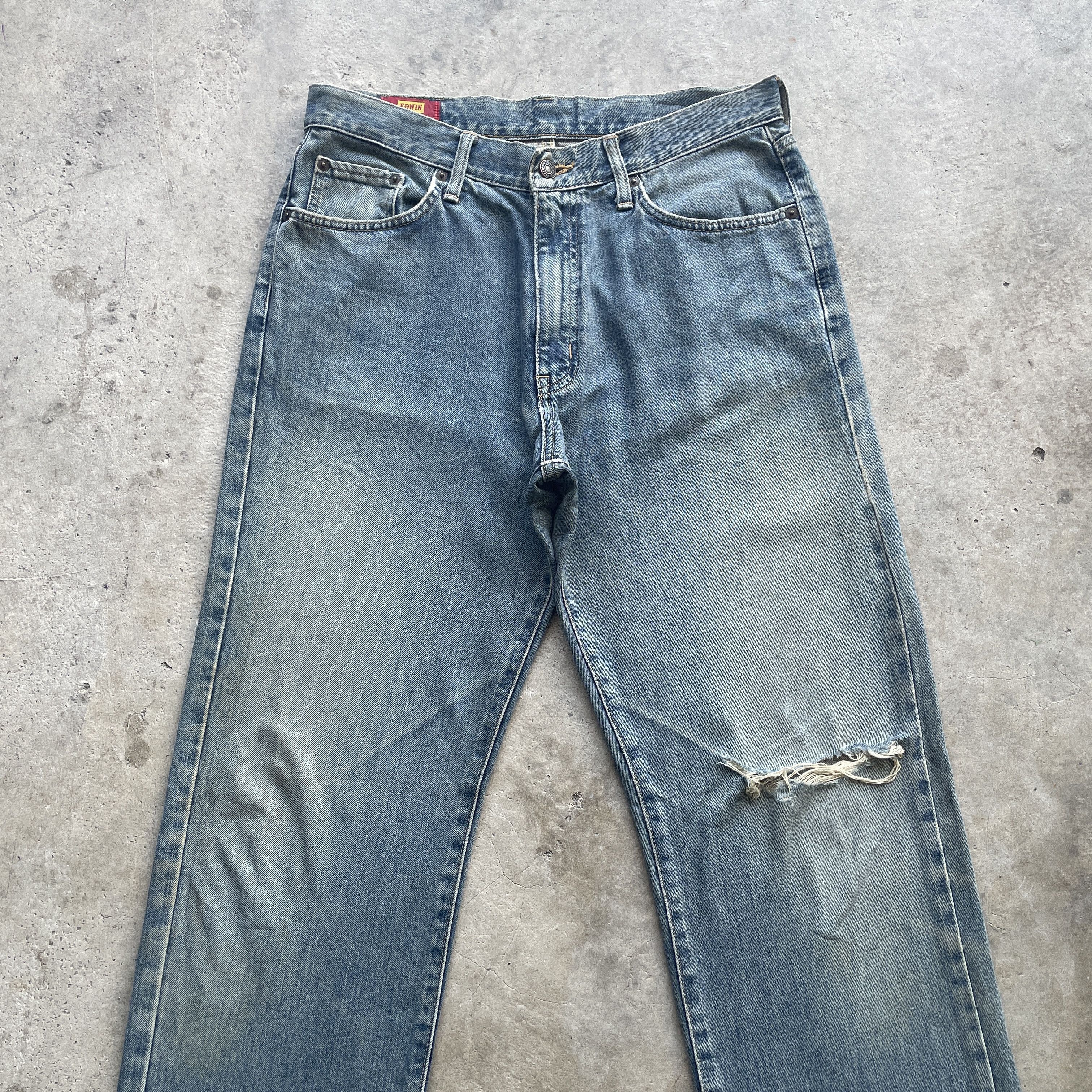 Edwin Vintage Edwin 604 Us Classic Faded Jeans Distressed Pants Size US 32 / EU 48 - 3 Thumbnail
