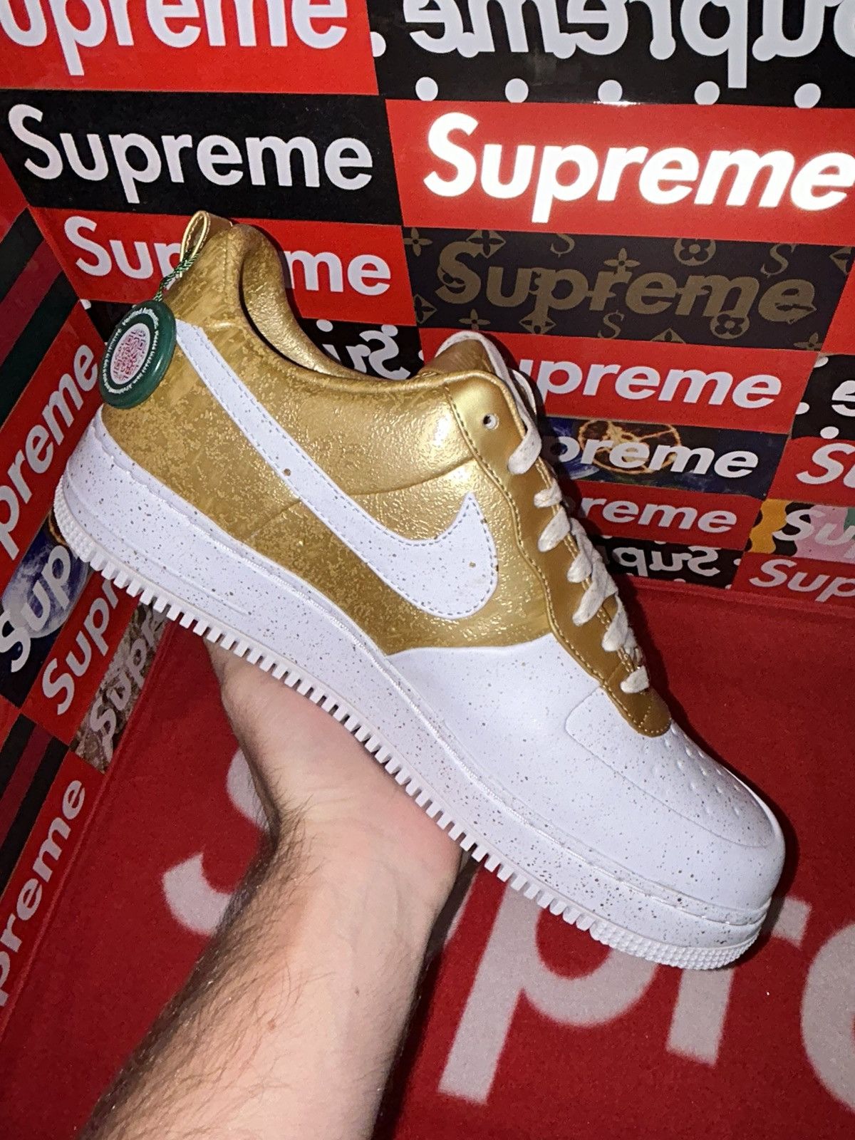 Nike Nike Air Force 1 Low ‘Supreme Gold Medal’ 516630-170 size 12 Size US 12 / EU 45 - 6 Thumbnail