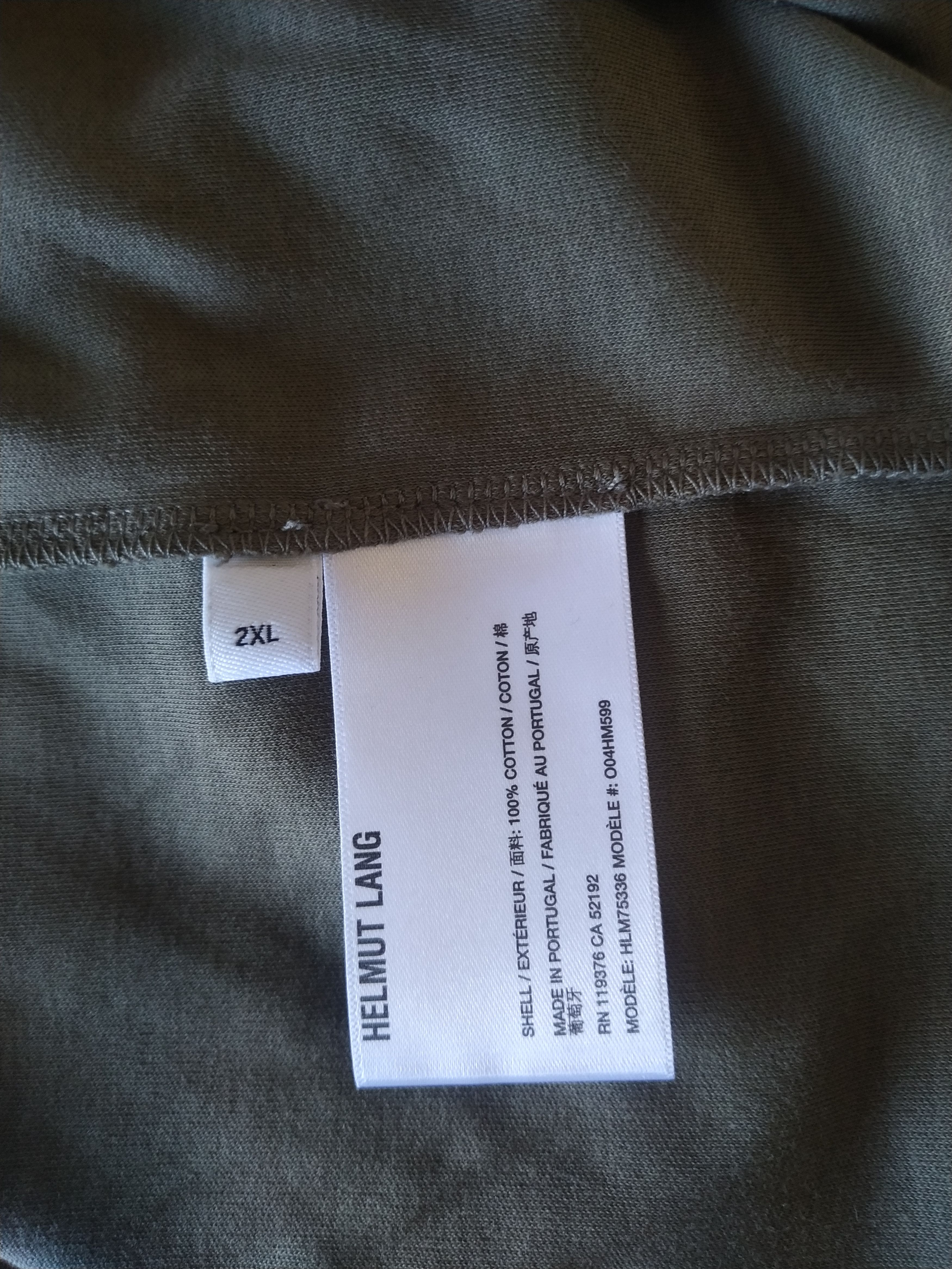 Helmut Lang embroidered logo t-shirt Size US XXL / EU 58 / 5 - 11 Thumbnail