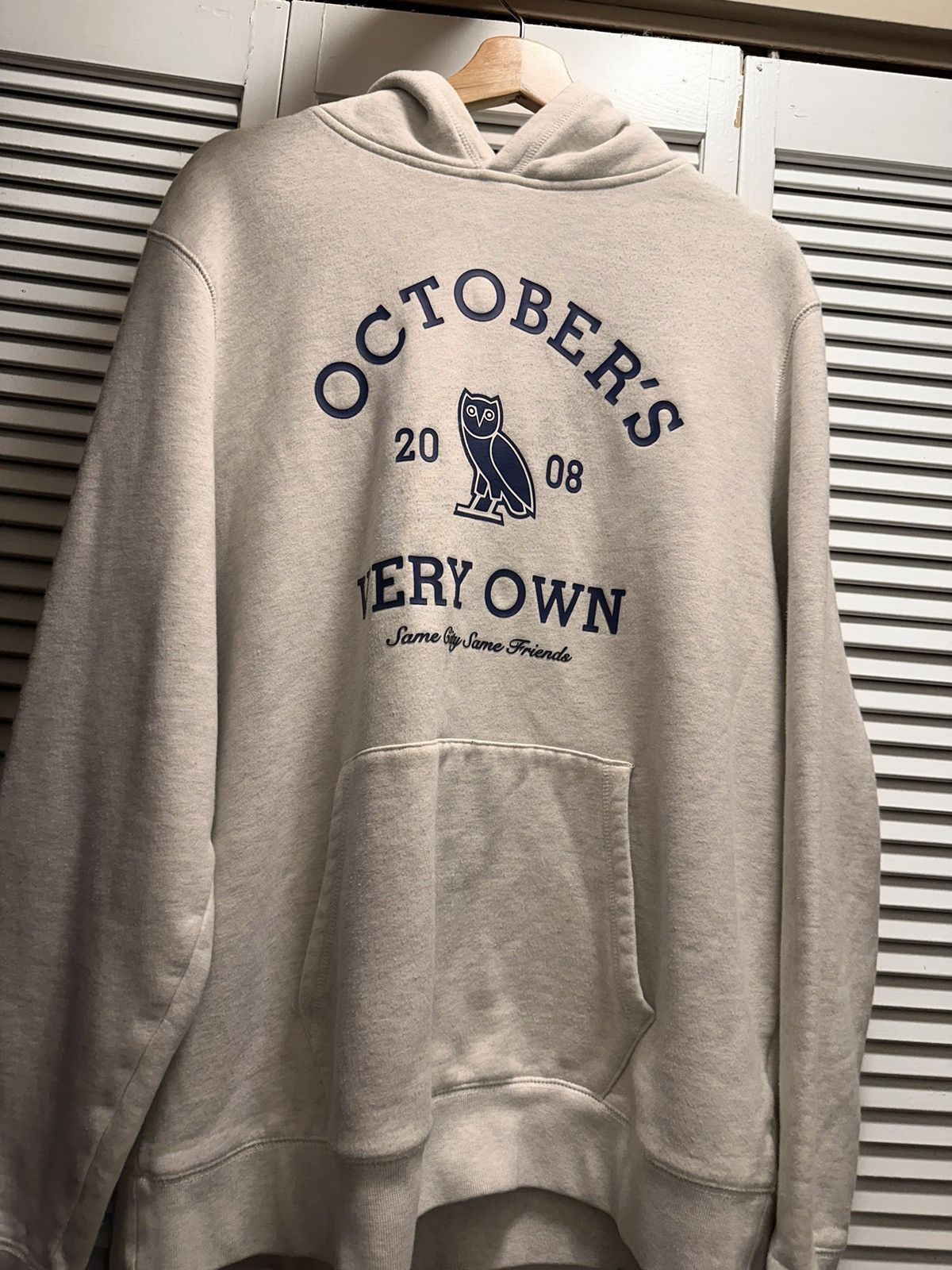 Image of Drake x Octobers Very Own October’S Very Own Hoodie in White, Men's (Size XL)