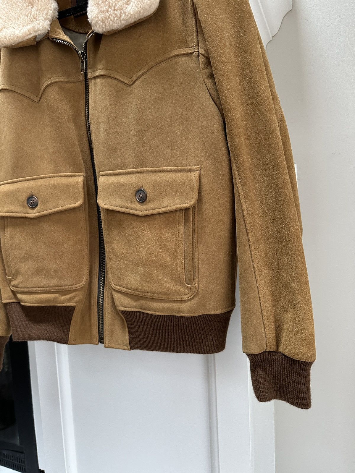 Frye Suede Shearling Bomber Size US S / EU 44-46 / 1 - 3 Thumbnail