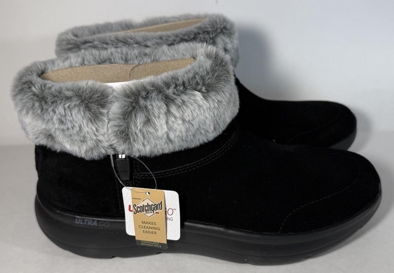 SKECHERS SKECHERS On The Go Encore Snow-Capped Ankle Bootie Black/Gra Size US 8 / IT 38 - 1 Thumbnail