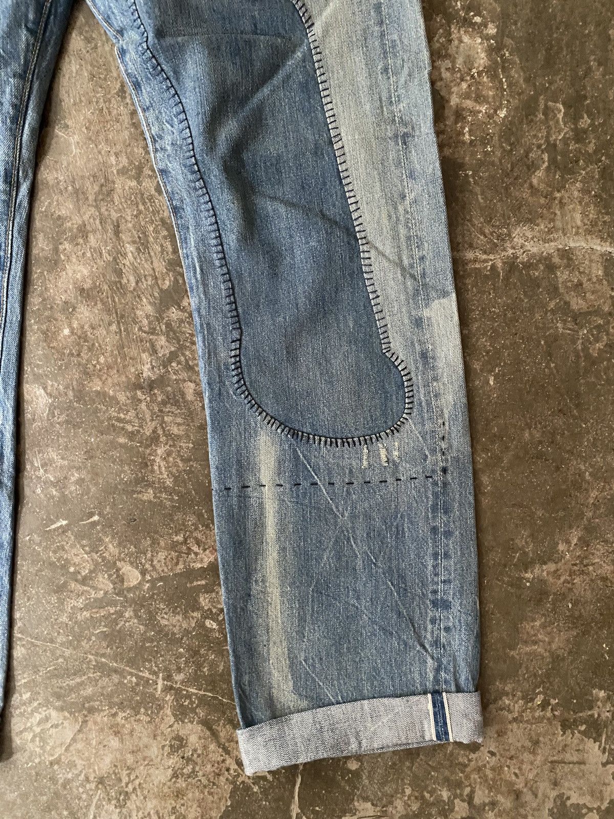 Levi's Vintage Clothing Levis Vintage Clothing 1947 501 Jeans Kapital RRL Patchwork Size US 34 / EU 50 - 4 Thumbnail