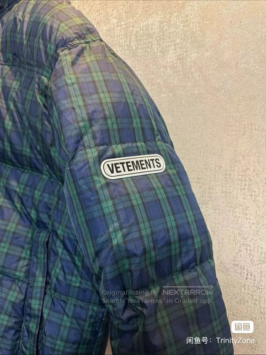 Vetements reversible plaid puffer jacket with hoods. Size US L / EU 52-54 / 3 - 4 Thumbnail