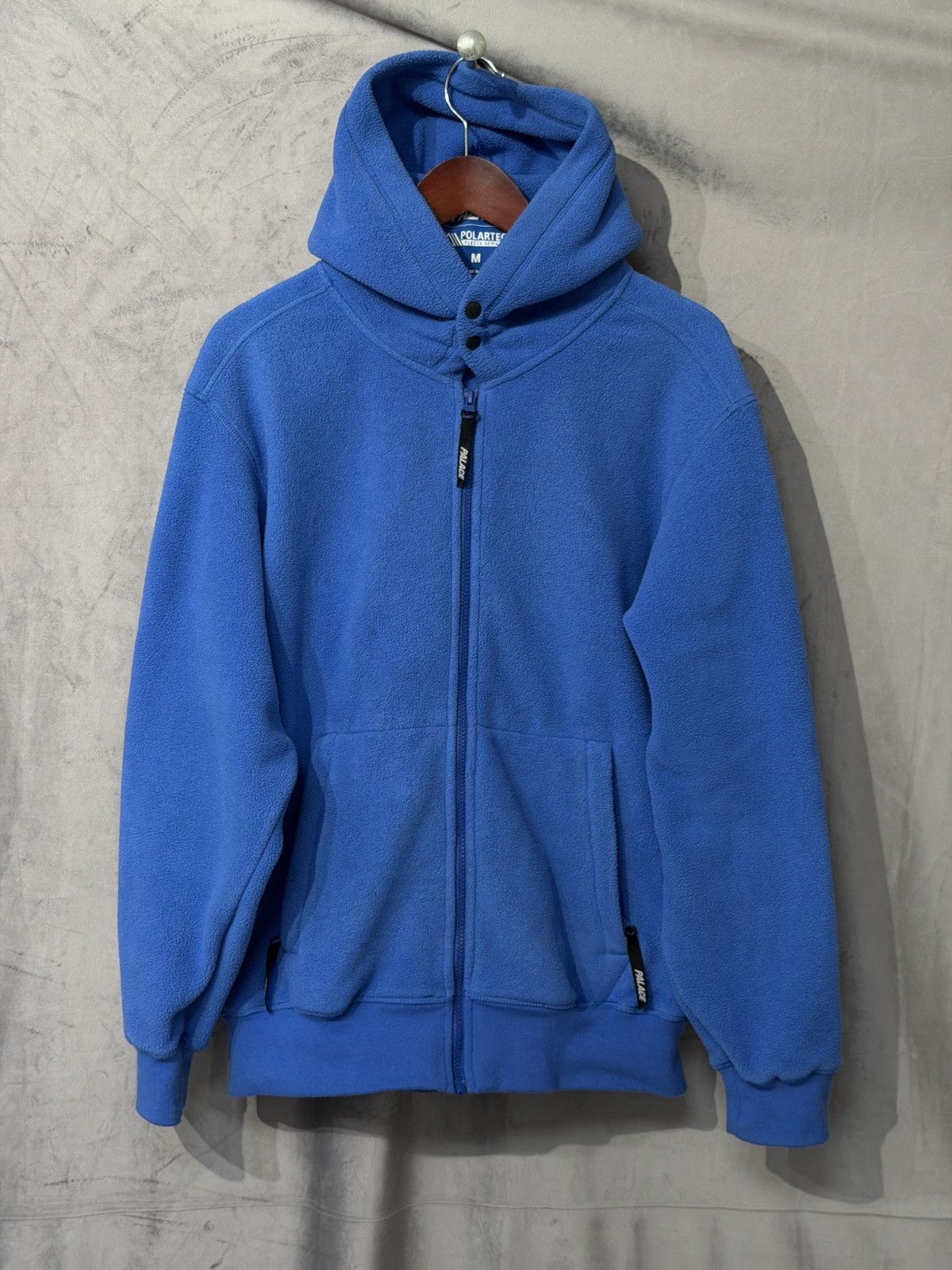 Palace × Streetwear Palace Shatter Embroidered Zip Up Hoodie Navy