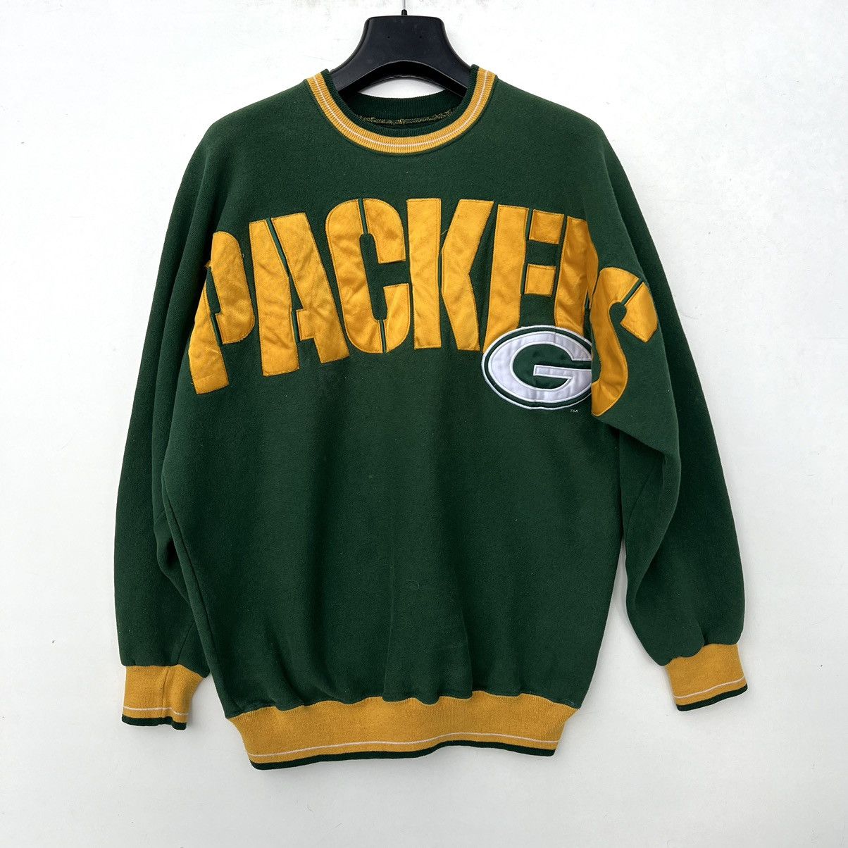 NFL × Vintage Vintage Legends NFL Bay Packers 90s Spellout Sweatshirt Size US XL / EU 56 / 4 - 1 Thumbnail