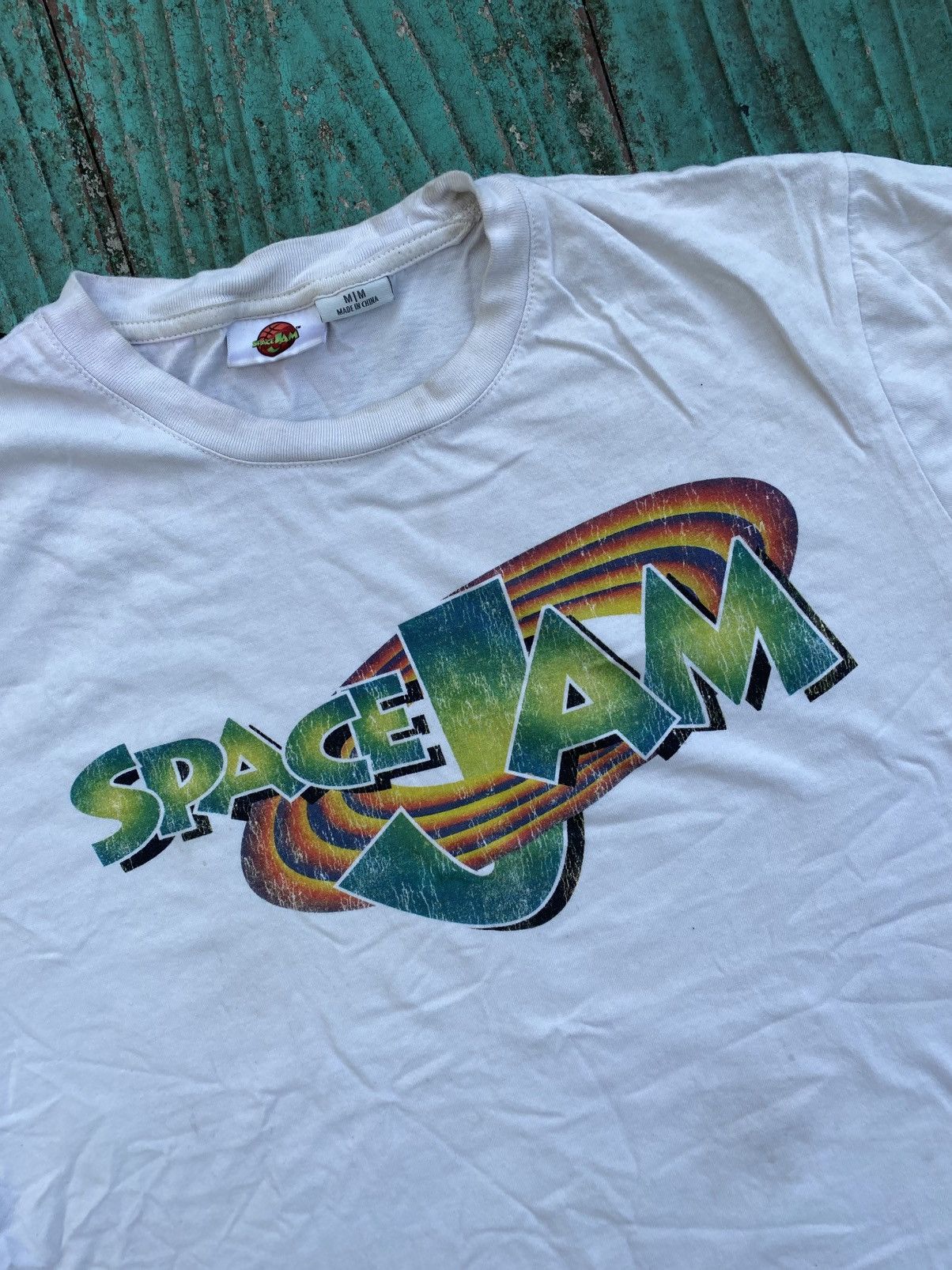 Vintage Space jam looney tune white vintage Size US XXL / EU 58 / 5 - 2 Thumbnail