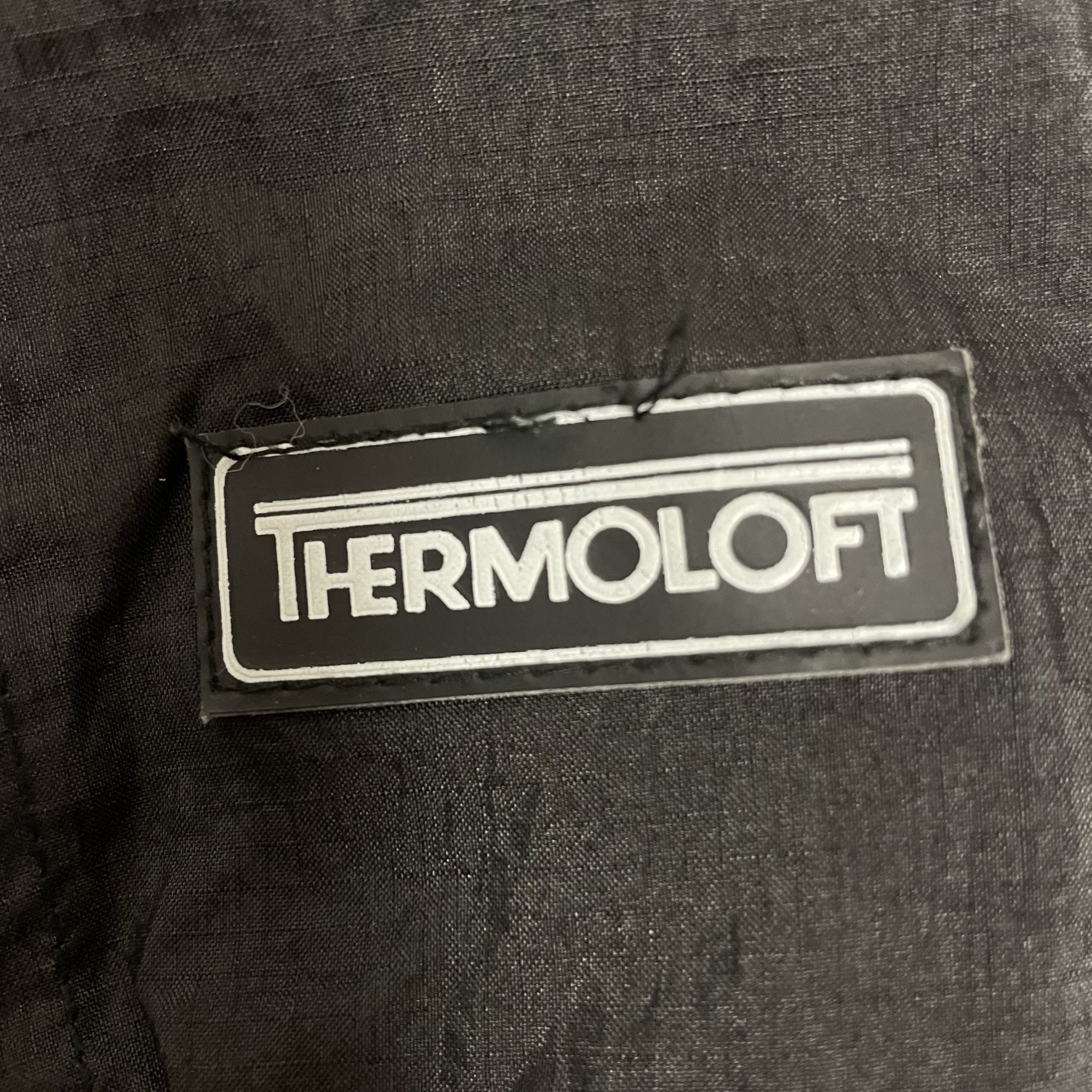 Other Vtg Thermoloft Black Blue COLOR BLOCK Nylon Puffer Jacket Size US M / EU 48-50 / 2 - 4 Thumbnail