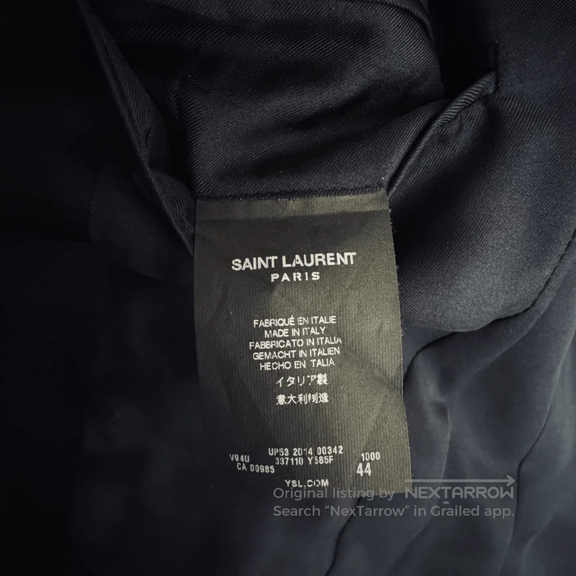 Saint Laurent Paris Saint Laurent 14SS Shawl Collar Blazer. Size US S / EU 44-46 / 1 - 4 Thumbnail