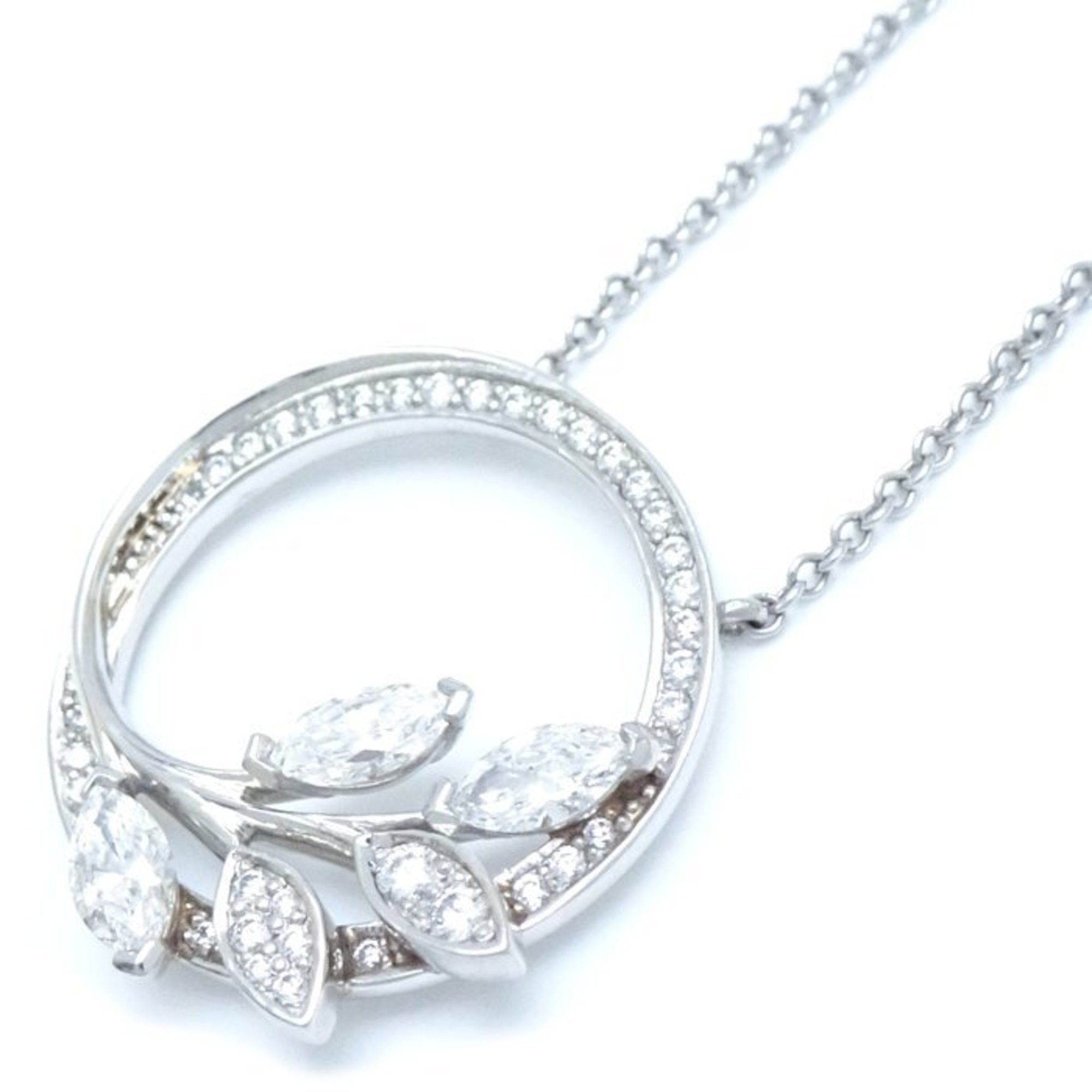 Tiffany Victoria Vine Circle Necklace Diamond Small