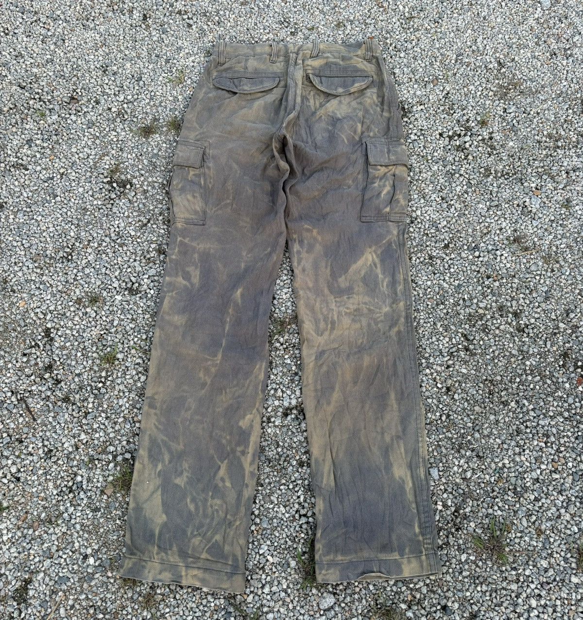Japanese Brand × John Elliott Vintage Tie Dye Acid Wash Cargo Pants John Elliott Style Size US 29 - 2 Thumbnail