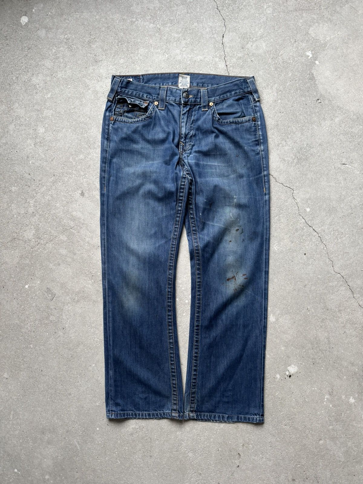 True Religion Vintage True Religion Denim Jeans Baggy Size US 34 / EU 50 - 3 Thumbnail