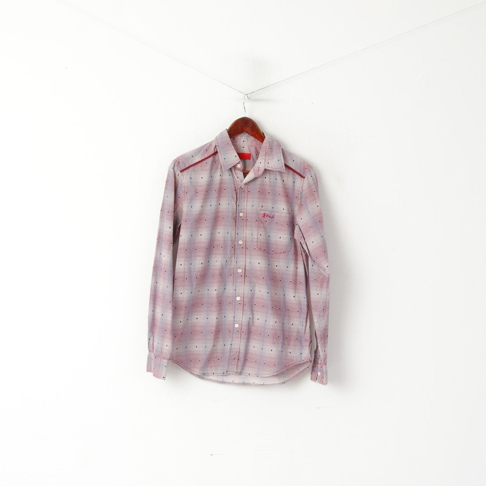 Pringle Of Scotland Pringle Of Scotland Men 15 38 S Casual Shirt Purple 7086 Size US S / EU 44-46 / 1 - 2 Thumbnail