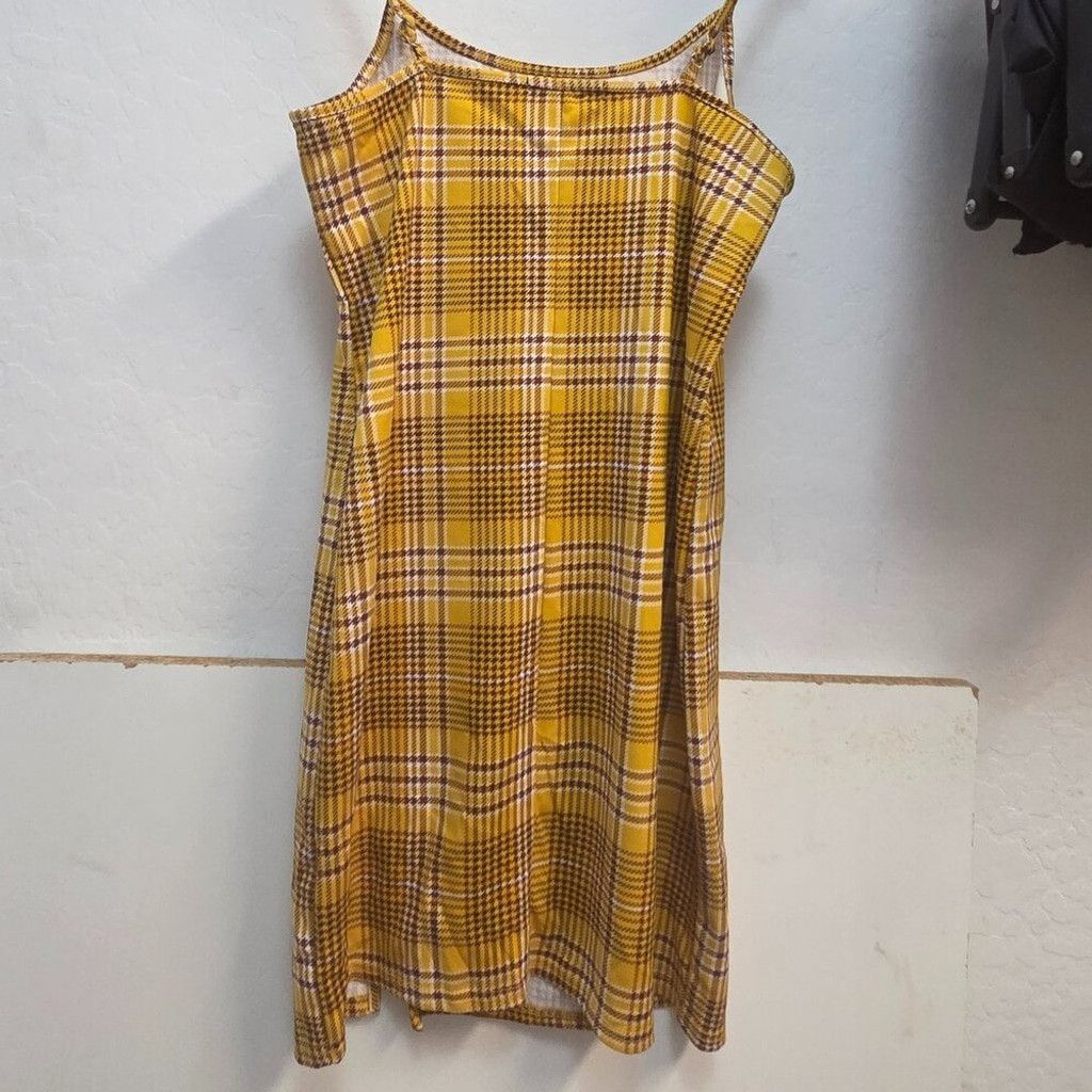Other Jolie&Joy dress yellow 90s plaid clueless vintage mini XL Size XL / US 12-14 / IT 48-50 - 2 Thumbnail