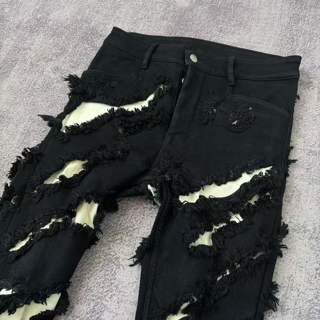 Rick Owens Rick Owens Slashed Tyrone Jeans FW21 Gethsemane Size US 30 / EU 46 - 3 Thumbnail