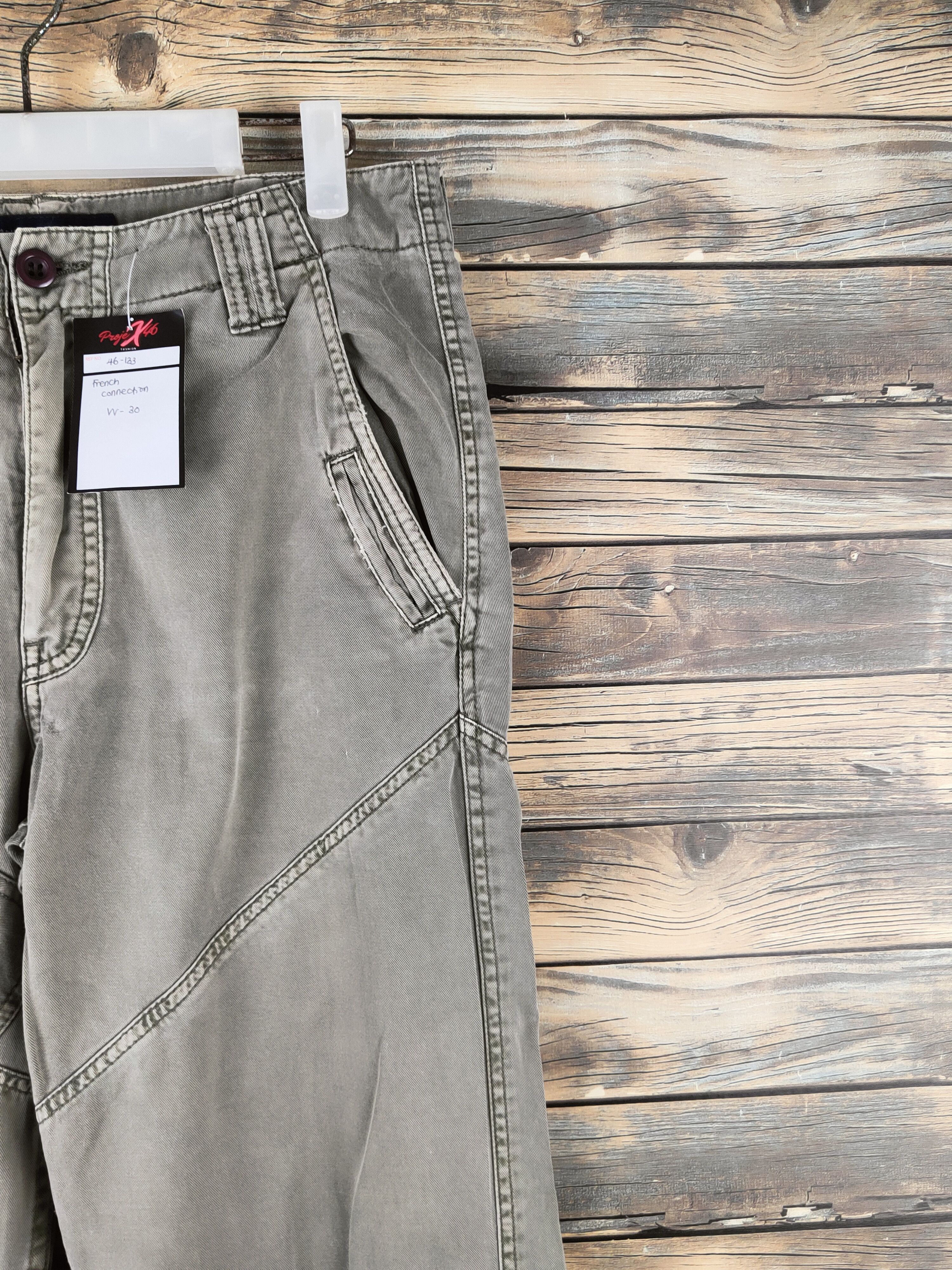 French Connection DL French Connection Olive Multipocket Cargo Pants #46-133 Size US 30 / EU 46 - 5 Thumbnail