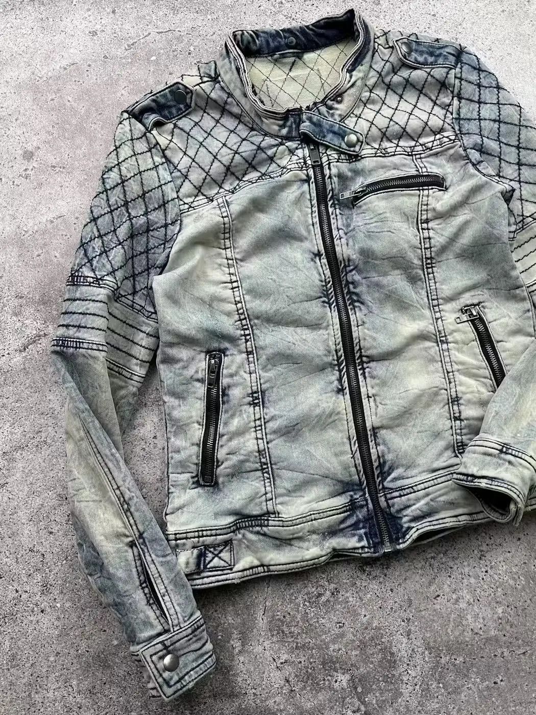 Vintage Vintage Faded Denim Jacket C553(V266) Size M / US 6-8 / IT 42-44 - 2 Thumbnail