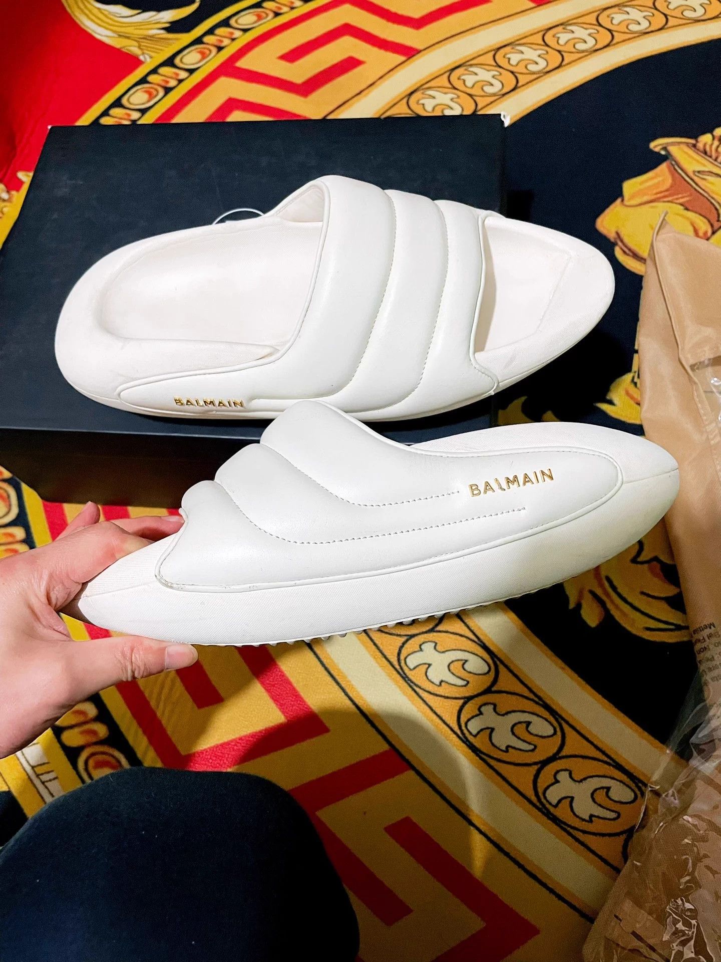 Balmain BALMAIN B-IT Minimalist Slip-On Slide 44 (Fits 42/43) Size US 11 / EU 44 - 7 Thumbnail