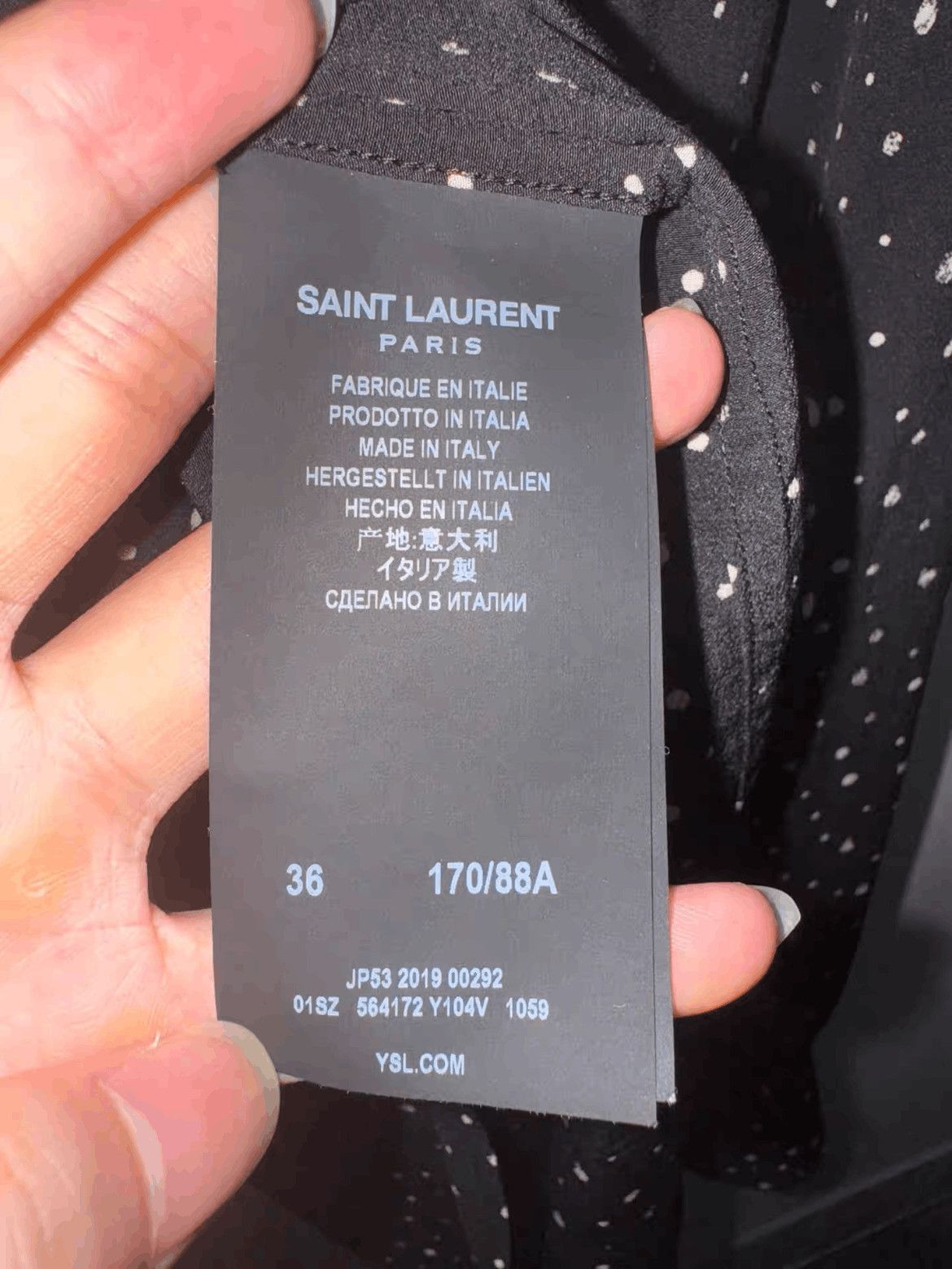 Saint Laurent Paris Saint Laurent Paris 19AW Star Pattern Shirt-2508 Size US S / EU 44-46 / 1 - 9 Thumbnail