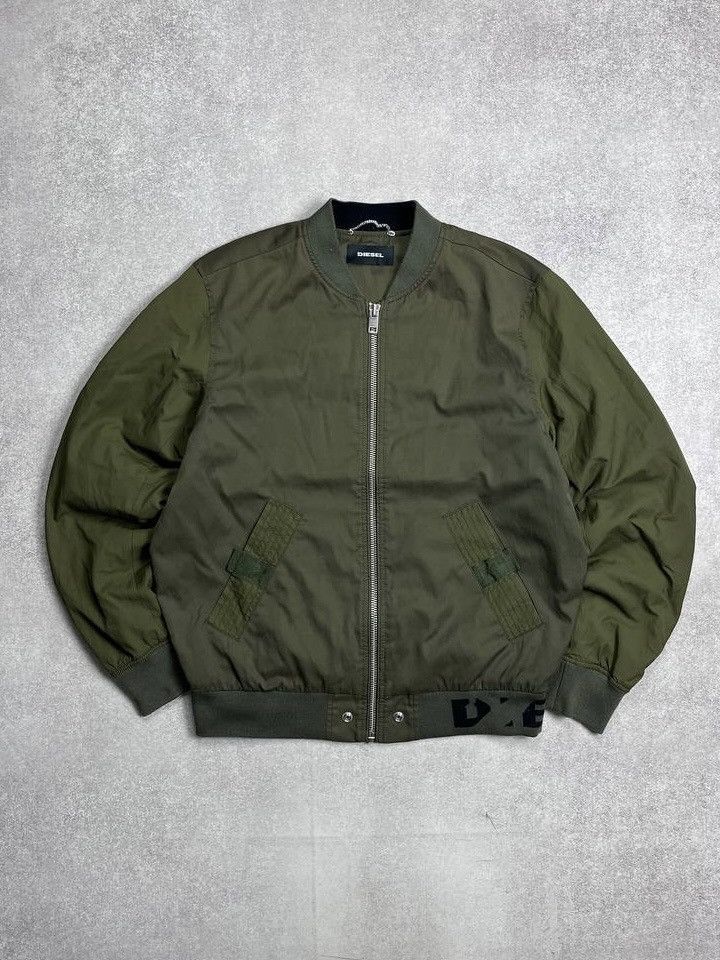 Diesel Vintage Diesel Archival Oversized Bomber Jacket Y2K XL Size US XL / EU 56 / 4 - 1 Thumbnail