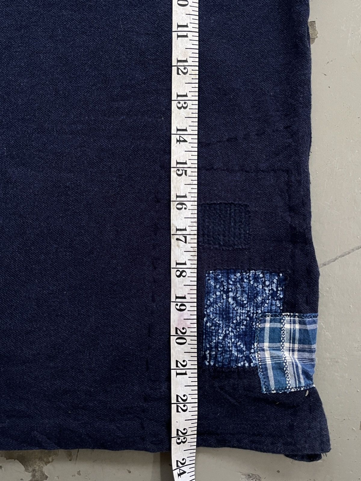 Polo Ralph Lauren 00s Polo RL Patchwork Indigo Dye Sashiko Kapital Dye Denim Size XS / US 0-2 / IT 36-38 - 6 Thumbnail