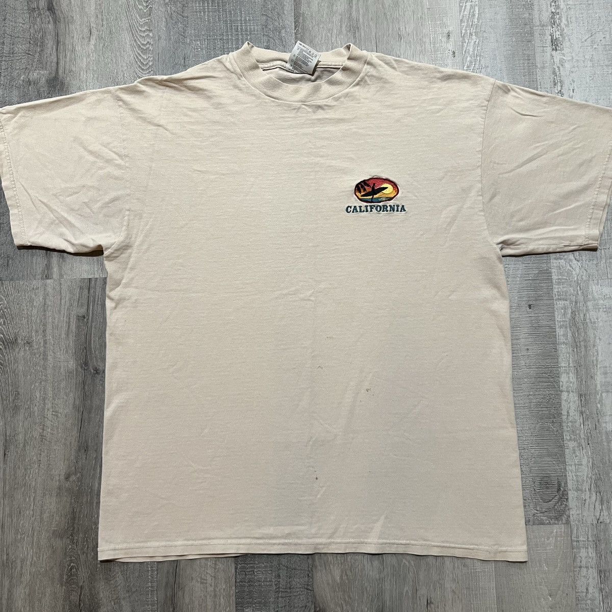 Tultex × Vintage VTG California Embroidered Beach Surfer Sunset 90s Shirt Size US XL / EU 56 / 4 - 1 Thumbnail