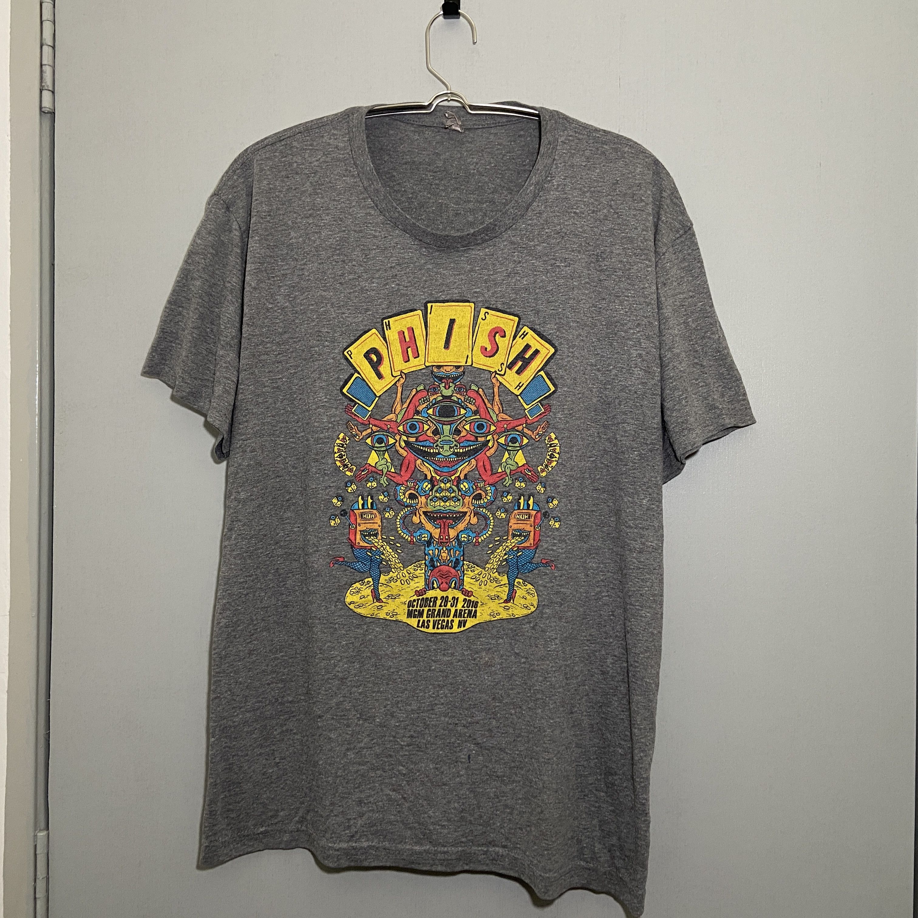 Band Tees × Vintage Phish Tour Shirt 2016 Las Vegas Psychedelic Tri blend Rayon Size US L / EU 52-54 / 3 - 1 Thumbnail