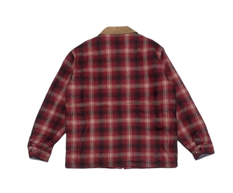 Vintage Vintage 70s Bear Plaid Wool Zipper Ups Jacket Size US L / EU 52-54 / 3 - 2 Thumbnail
