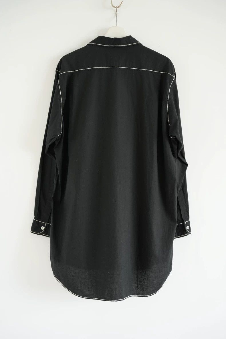 Yohji Yamamoto Yohji Yamamoto 92ss Cuban Collar Open Line Shirt 2506-Nexta Size US M / EU 48-50 / 2 - 2 Thumbnail