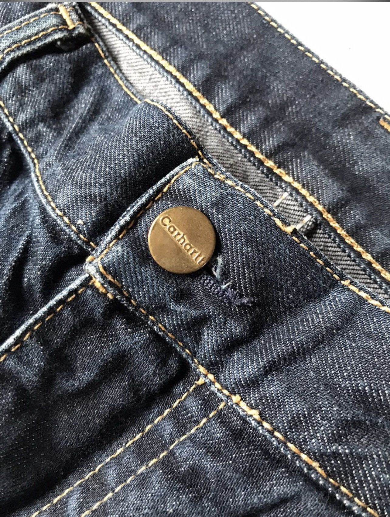 Carhartt Carhartt Vintage Indigo Denim Pants Leather Tab Size US 34 / EU 50 - 6 Thumbnail