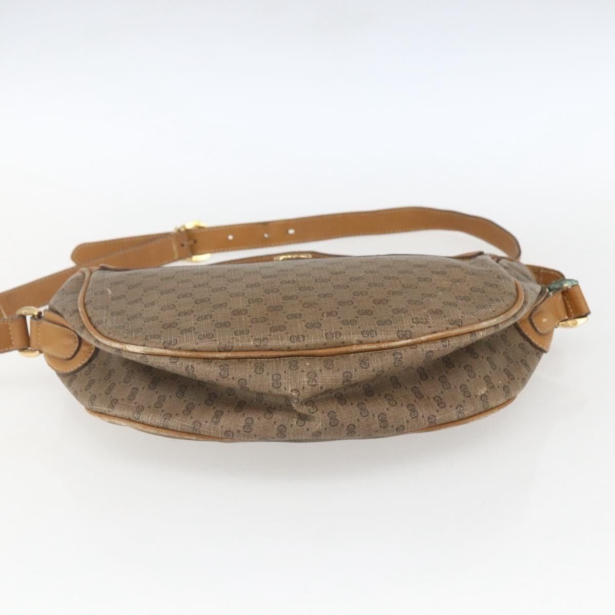 Gucci Gucci Micro GG Supreme Web Shoulder Bag Beige Size ONE SIZE - 7 Thumbnail